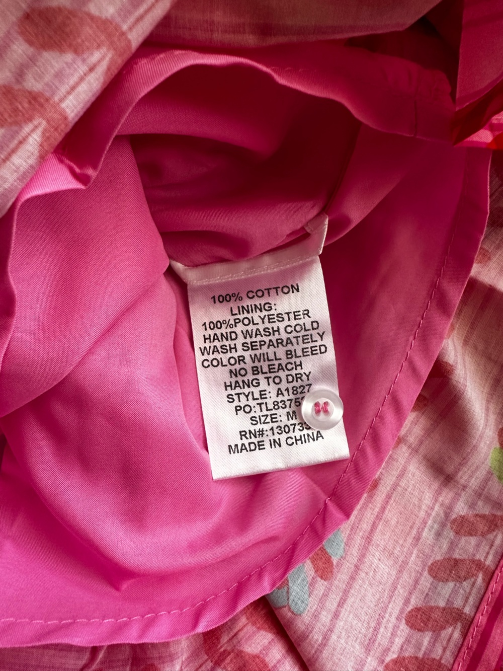 Umgee Hot Pink Geometric Boho Mini Dress with Tie Waist - Picture 5 of 7